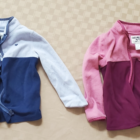 Girl's jackets size 5T pink and blue - Picture 2 of 5
